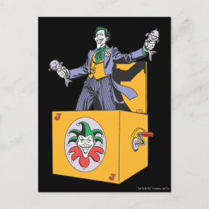 The Joker Out of the Box Postcard