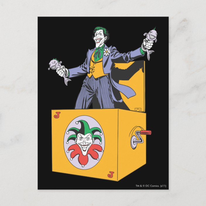 The Joker Out of the Box Postcard Zazzle