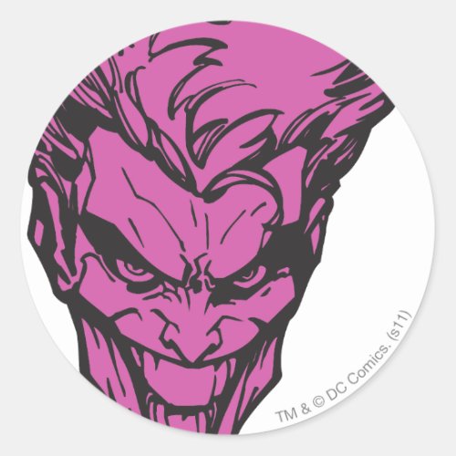 The Joker Pink Classic Round Sticker