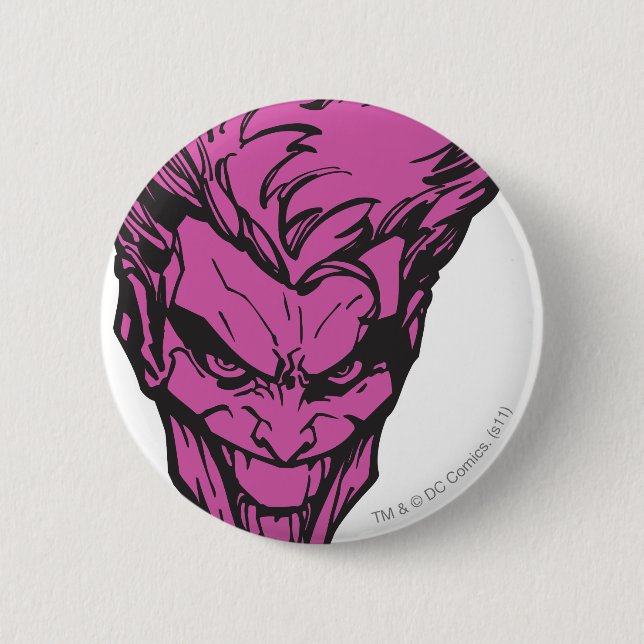 The Joker Pink Pinback Button (Front)