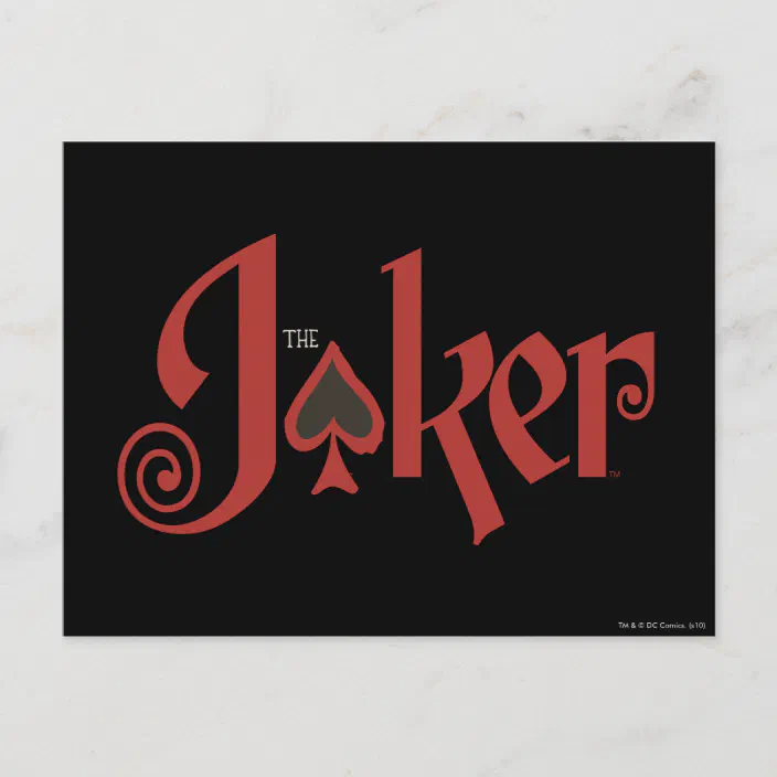 The Joker Playing Card Logo Zazzle Com