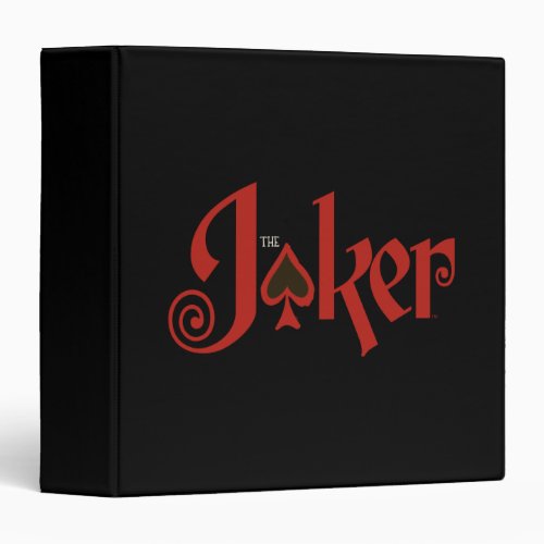 The Joker Playing Card Logo Binder