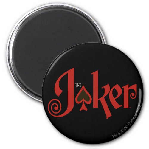 The Joker Playing Card Logo Magnet