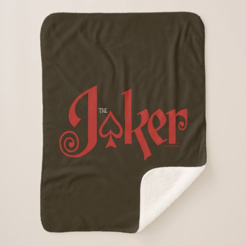 The Joker Playing Card Logo Sherpa Blanket