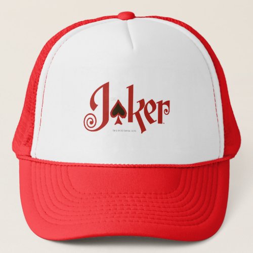 The Joker Playing Card Logo Trucker Hat