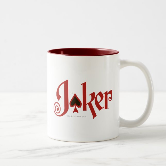 The Joker Playing Card Logo Two-Tone Coffee Mug (Right)
