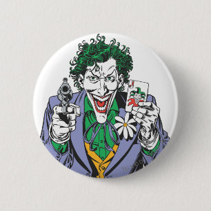 The Joker Points Gun Pinback Button