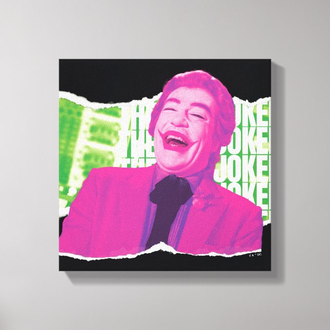 The Joker Scrapbook Laugh Canvas Print (Front)