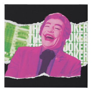 The Joker Scrapbook Laugh Faux Canvas Print