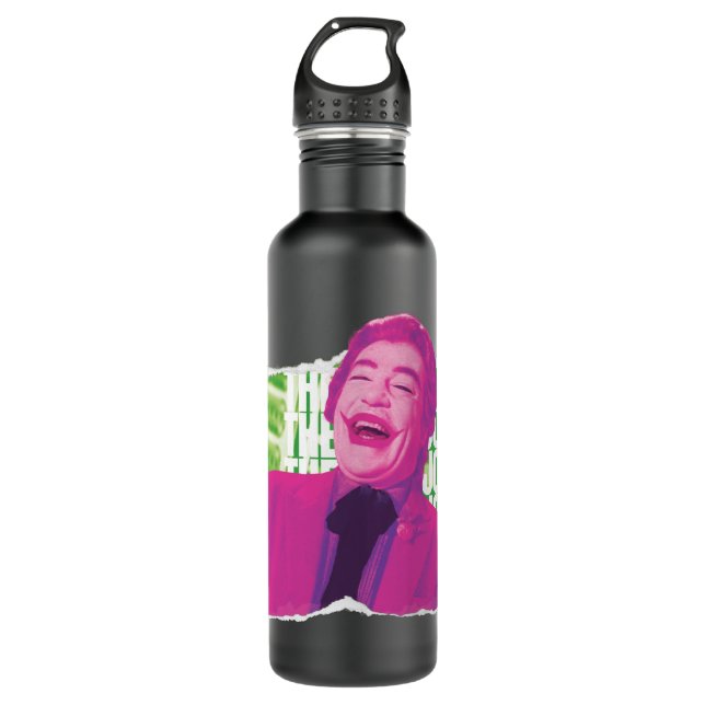 The Joker Scrapbook Laugh Stainless Steel Water Bottle (Front)