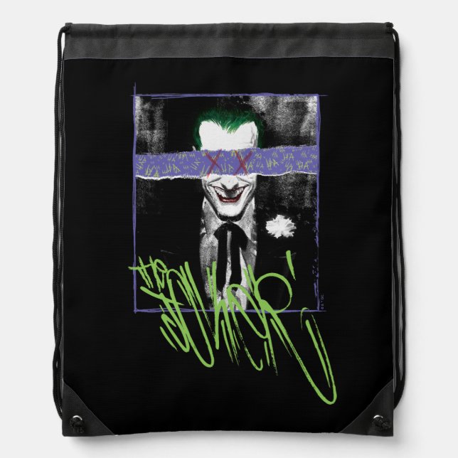 The Joker Scrapbook Photograph Drawstring Bag (Front)