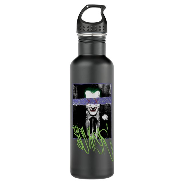The Joker Scrapbook Photograph Stainless Steel Water Bottle (Front)