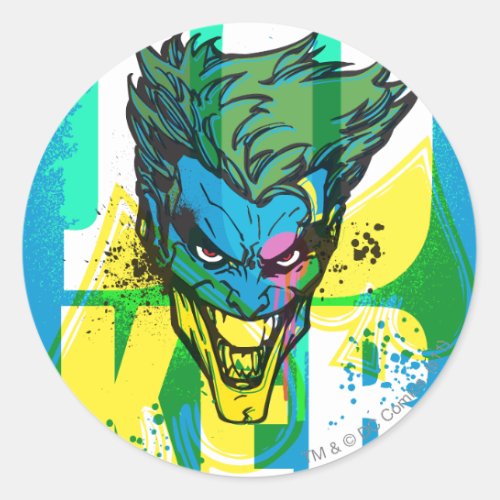 The Joker Spades Classic Round Sticker