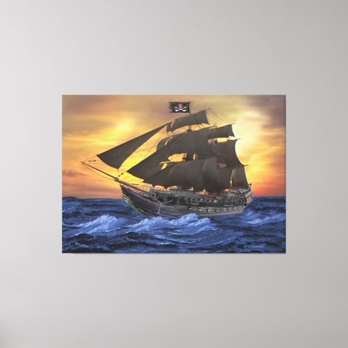 THE JOLLY ROGER CANVAS PRINT