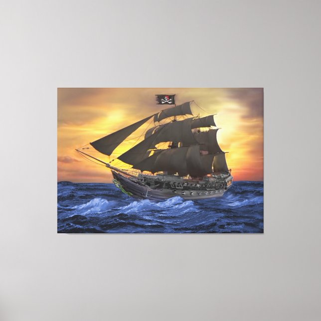 THE JOLLY ROGER CANVAS PRINT (Front)