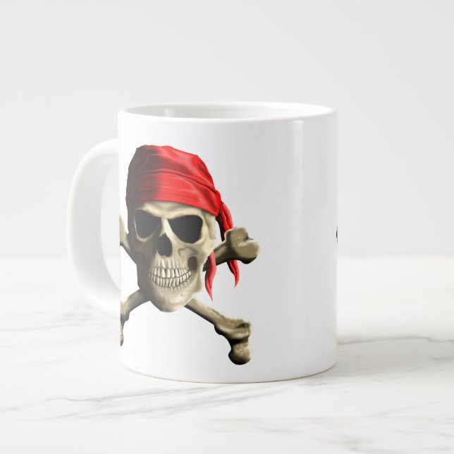 The Jolly Roger Giant Coffee Mug (Front Left)