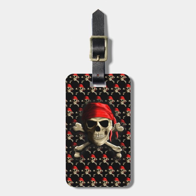 The Jolly Roger Luggage Tag (Front Vertical)