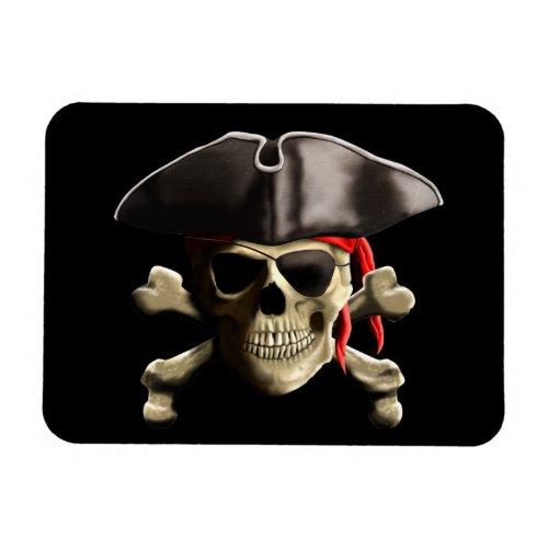 The Jolly Roger Pirate Skull Magnet