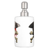 The Jolly Roger Pirate Skull Soap Dispenser And Toothbrush Holder (Back)