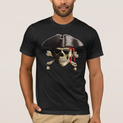 The Jolly Roger Pirate Skull T_Shirt