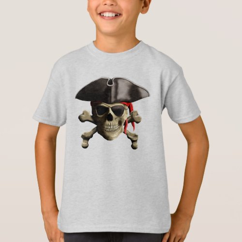 The Jolly Roger Pirate Skull T_Shirt