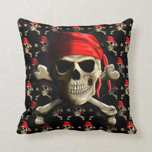 The Jolly Roger Throw Pillow