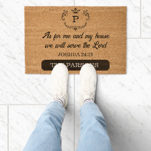 The Joshua 24:15 Legacy Fiber Doormat