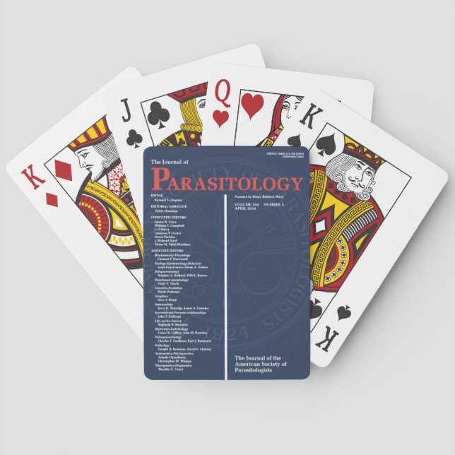 The Journal of Parasitology Poker Cards (Back)