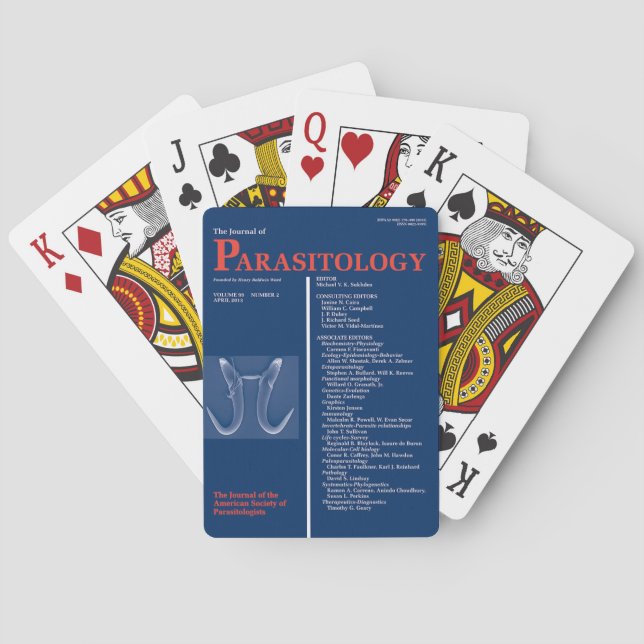 The Journal of Parasitology Poker Cards (Back)
