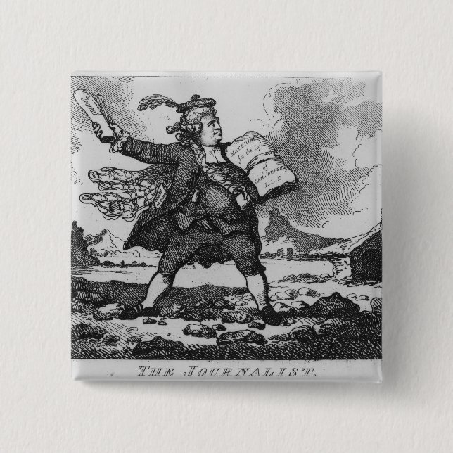 The Journalist Pinback Button (Front)