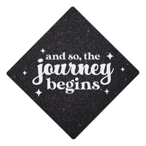 The Journey Begins Graduation Cap Topper