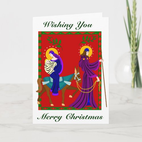 The Journey From Bethlehem Christmas Greeting Card