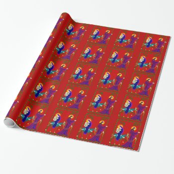 The Journey From Bethlehem Wrapping Paper by santasgrotto at Zazzle
