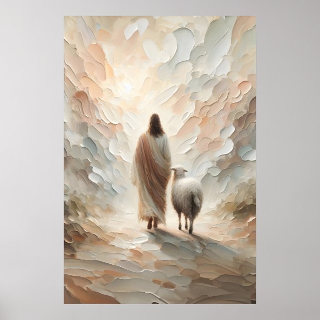 The Journey Home The Good Shepherd Jesus Easter Poster (Front)
