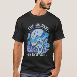 The journey is inward Meditated Spiritual Yoga Zen T-Shirt