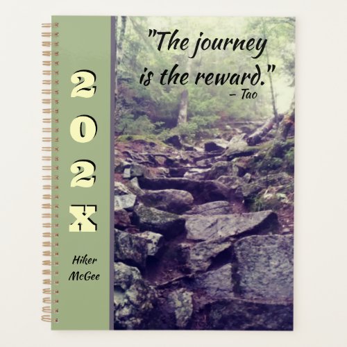 The Journey is the Reward Forest Hike Personalized Planner
