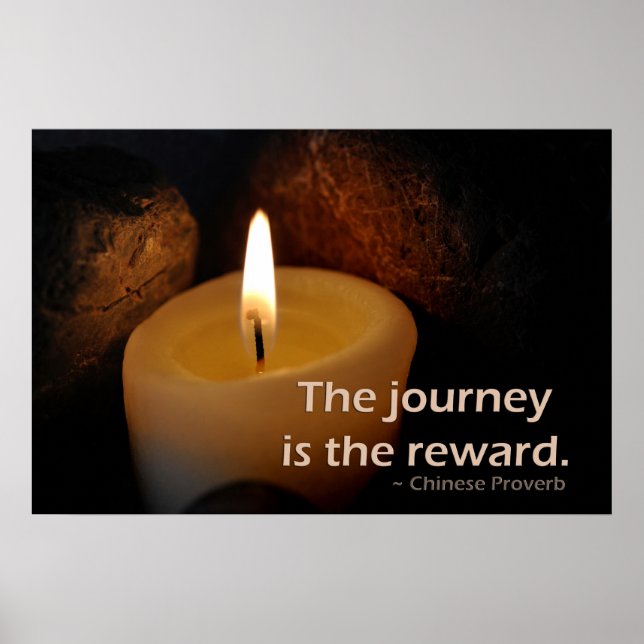 The journey is the reward poster (Front)