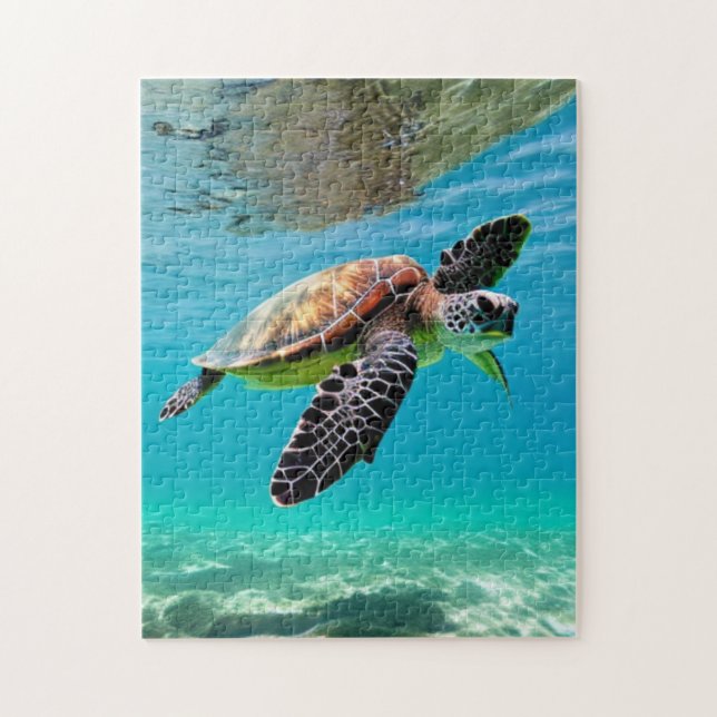 The Journey of a Sea Turtle Jigsaw Puzzle (Vertical)