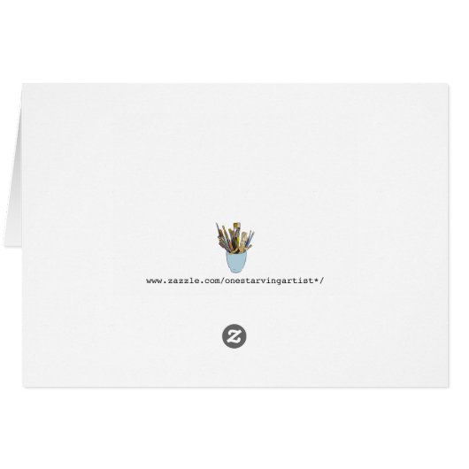 The Journey of a Thousand Miles card (Back Horizontal)