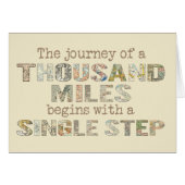 The Journey of a Thousand Miles card (Front Horizontal)
