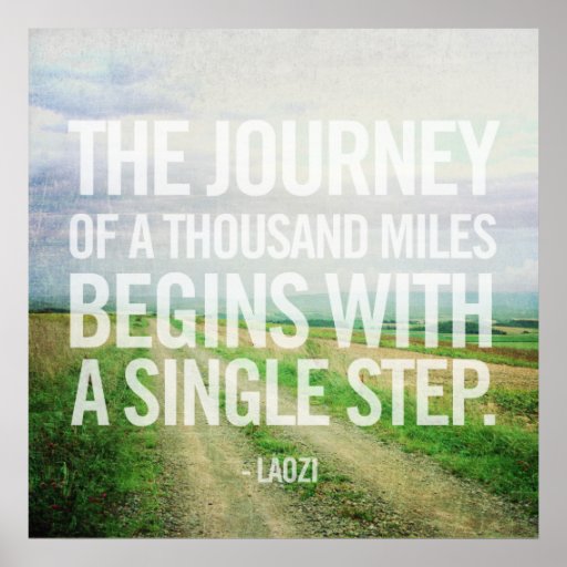 The Journey of A Thousand Miles Poster | Zazzle