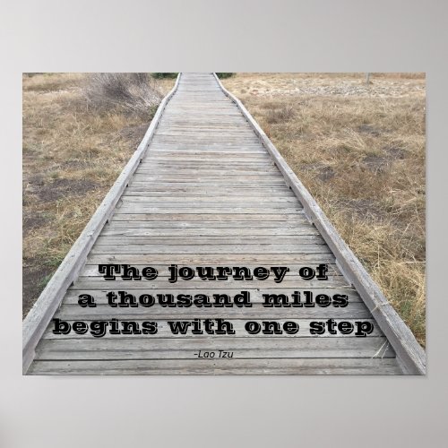 The journey of a thousand miles poster