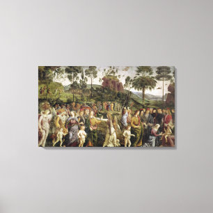 The Journey of Moses, c.1481-83 Canvas Print
