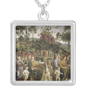 The Journey of Moses, c.1481-83 Silver Plated Necklace