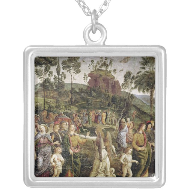 The Journey of Moses, c.1481-83 Silver Plated Necklace (Front)