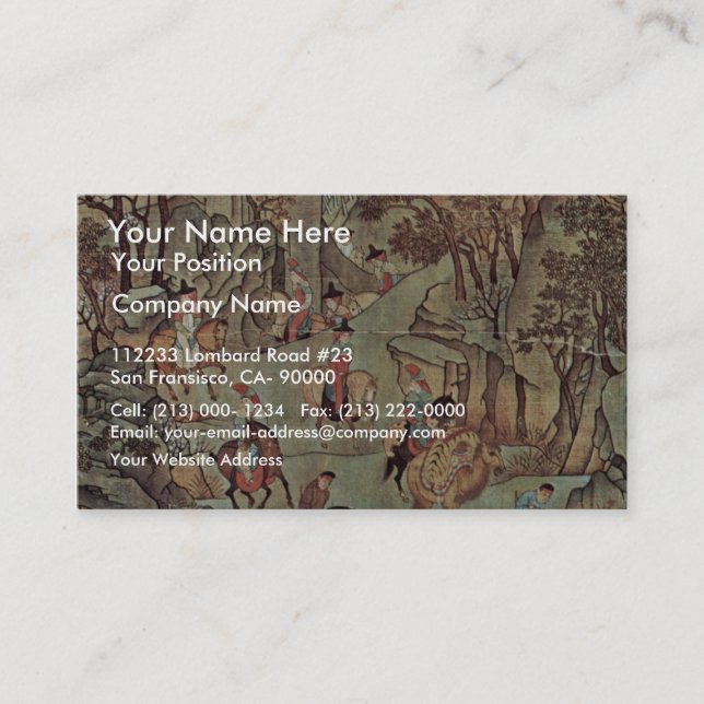 The Journey Of The Emperor Ming Huang Shu After By Business Card (Front)