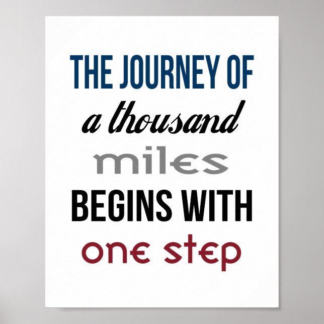 The Journey Poster (standard picture frame size) (Front)