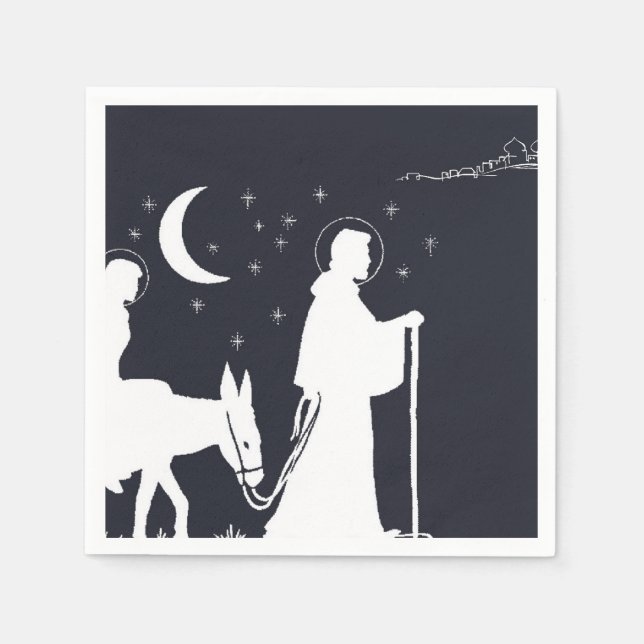 The Journey To Bethlehem Paper Napkins (Front)