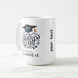 The journey was long coffee mug