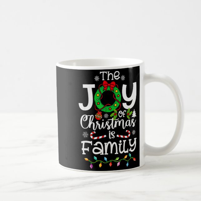 The Joy Christmas Is Family Matching Xmas Men Wome Coffee Mug (Right)